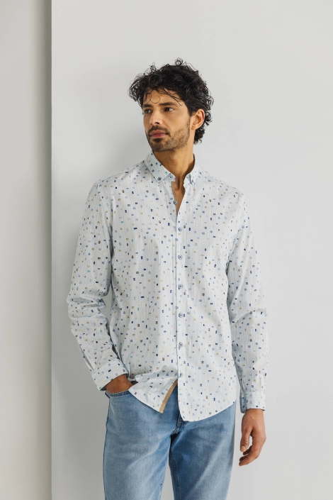 State of Art shirt ls print twill